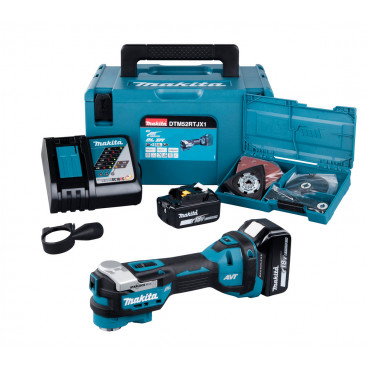 Découpeur-ponceur multifonctions Makita LXT - 18 Volts - sans fil Lithium (Li-Ion) | DTM52RTJX1