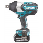 Image du produit : Boulonneuse à chocs Makita LXT 18 Volts - sans fil Lithium (Li-Ion) - 5 Ah - 1050 Nm - carré 3/4" | DTW1001RTJ