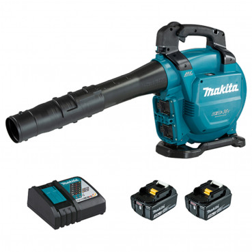 Aspirateur Makita souffleur m 13,4M3 2 x 18 Volts -sans fil - 2 batteries BL1830 - DUB363ZV + BL1830B x2 + DC18RC | DUB363RF2V