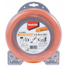 Image du produit : Bobine de fil nylon hélicoïdal pour débroussailleuse, rotofil, coupe bordure à batterie - diamètre du fil 2,4mm - longueur 30m Makita | E-01806