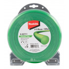 Image du produit : Bobine de fil nylon Makita pour débroussailleuse, rotofil, coupe bordure, rond - diamètre du fil 2mm - longueur 126m | E-02711