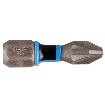 Embout pour vissage à chocs (Impact Premier) 25mm POZIDRIV - PZ2, Hexa 1/4" - 2 pièce(s) Makita | E-03171