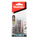 Image du produit : Embout pour vissage à chocs (Impact Premier) 50mm PHILLIPS PH1, Hexa 1/4" - 2 pièce(s) Makita | E-03268