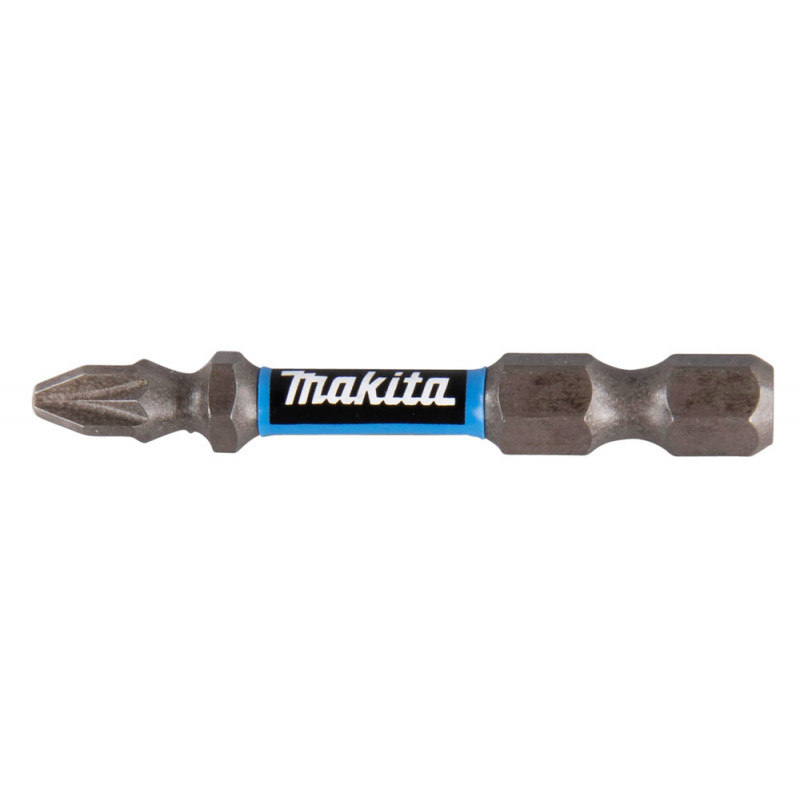 Embout pour vissage à chocs (Impact Premier) 50mm POZIDRIV - PZ2, Hexa 1/4" - 2 pièce(s) Makita | E-03305