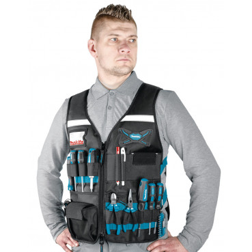 Veste Makita bricolage Makita gilet porte outils - poids 0,870kg | E-05636