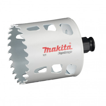 Scie cloche Makita multi-matériaux T.C.T, 67mm Ezychange - diamètre 67mm - profondeur maxi de perçage 60mm - 1 pièce(s) | E-06769