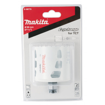 Scie cloche Makita multi-matériaux T.C.T, 68mm Ezychange - diamètre 68mm - profondeur maxi de perçage 60mm - 1 pièce(s) | E-06775