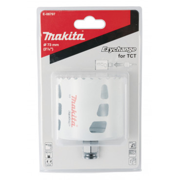 Scie cloche Makita multi-matériaux T.C.T, 73mm Ezychange - diamètre 73mm - profondeur maxi de perçage 60mm - 1 pièce(s) | E-06797