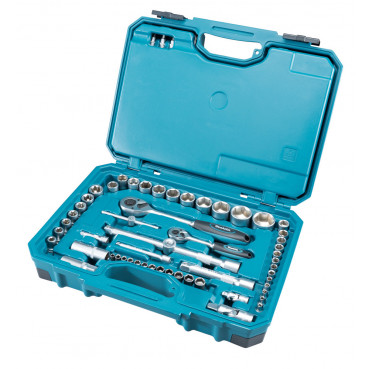 Mallette Makita d'outils professionnel complète - assortiments de 221 outils robustes pour la mécanique, le bricolage, les particuliers, la maintenance de véhicules de chantier | E-10883