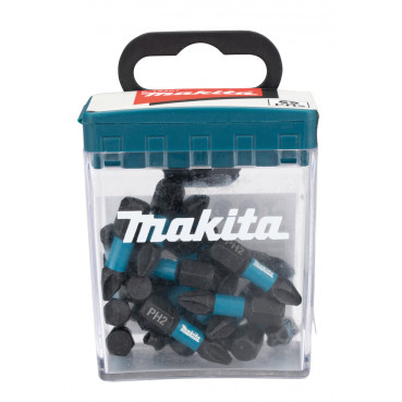 Pack embout de vissage à chocs (Impact Black) PHILLIPS PH2 25mm - 25 pièce(s) Makita | E-12360