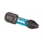 Image du produit : Master Carton 12 x Packs embout de vissage à chocs (Impact Black) POZIDRIV PZ2 25mm - 25 pièce(s) Makita | E-12376-12