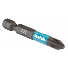 Image du produit : Pack embout de vissage à chocs (Impact Black) 50mm POZIDRIV - PZ2, Hexa 1/4" - 10 pièce(s) Makita | E-12413