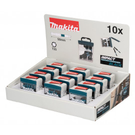 Master Carton 12 x Packs embout de vissage à chocs (Impact Black) TORX T25 50mm - 10 pièce(s) Makita | E-12435-12