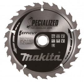 Lame Circulaire EFFICUT 270mm - alésage 30mm - coupe-saignée 2,15mm - 24 dents Makita | E-12946