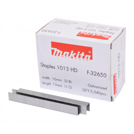 Agrafes pour agrafeuses à batterie - largeur 10mm - longueur totale 13mm - 5 040 pièce(s) Makita | F-32650