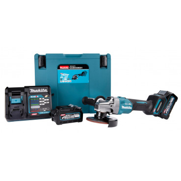 Meuleuse Makita Ø 125mm XGT 40 Volts MAX Lithium (Li-Ion) - 4 Ah - filetage M14 | GA005GM201